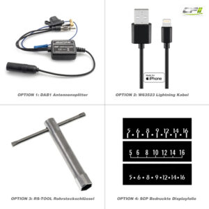 RETROSOUND "MOTOR-6DAB" DAB+ Komplett-Set "Becker Chrome" mit Zubehör – Bild 8