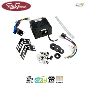 Alternative view of RETROSOUND "MOTOR-1DAB" DAB+ Komplett-Set "Chrome" mit Zubehör