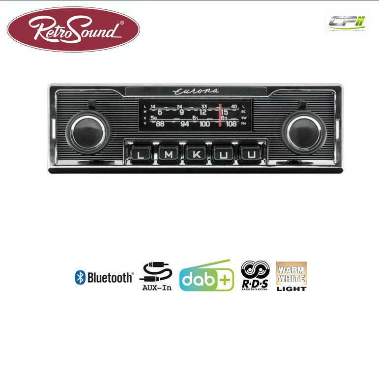 RETROSOUND "MOTOR-1DAB-1" DAB+ Komplett-Set "Europa" mit Bluetooth