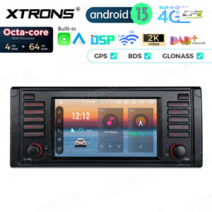 PX7439BL 7 Zoll Octa Core 4 + 64 GB Global 4G LTE Android Autoradio Multimedia Player Custom Fit für BMW – Bild 9
