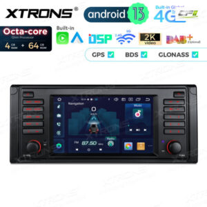 PX7439BL 7 Zoll Octa Core 4 + 64 GB Global 4G LTE Android Autoradio Multimedia Player Custom Fit für BMW – Bild 10