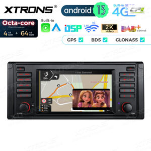 PX7439BL 7 Zoll Octa Core 4 + 64 GB Global 4G LTE Android Autoradio Multimedia Player Custom Fit für BMW – Bild 13