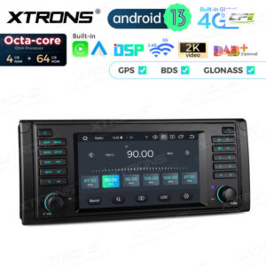 PX7439BL 7 Zoll Octa Core 4 + 64 GB Global 4G LTE Android Autoradio Multimedia Player Custom Fit für BMW – Bild 15