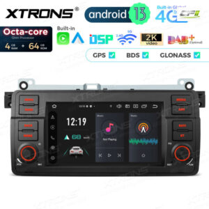 PX7446BL 7 Zoll für BMW / Rover / MG Octa Core 4 + 64 GB Global 4G LTE Android Autoradio Multimedia Player – Bild 6