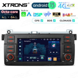 PX7446BL 7 Zoll für BMW / Rover / MG Octa Core 4 + 64 GB Global 4G LTE Android Autoradio Multimedia Player – Bild 8