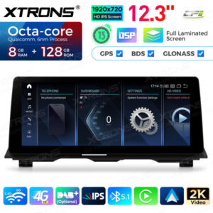 12,3 Zoll 8 GB + 128 GB Android Auto GPS Multimedia Player für BMW 5er F10 / F11 CIC System – Bild 9