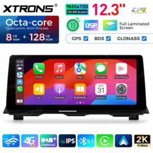 12,3 Zoll 8 GB + 128 GB Android Auto GPS Multimedia Player für BMW 5er F10 / F11 CIC System – Bild 11