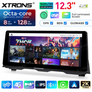 12,3 Zoll 8 GB + 128 GB Android Auto GPS Multimedia Player für BMW 5er F10 / F11 CIC System – Bild 14