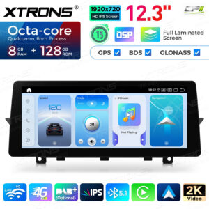 12,3 Zoll 8 GB + 128 GB Android Auto GPS Multimedia Player für BMW 5er F10 / F11 CIC System