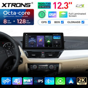 Alternative view of QGB23CIB12X1 12,3 Zoll für BMW X1 E84 CIC System Android 13 Octa Core 8+128 Autoradio 4G Eingebauter CP AA Original CD-Player Qualcomm Snapdragon 680