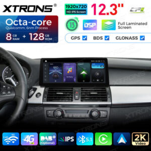 Alternative view of Android Autoradio Xtrons QGB23CIB12X5R 12,3 Zoll für BMW X5 E70 / X6 E71 CIC System Multimedia Player Octa Core 8+128 Android 13 (Rechtslenker)