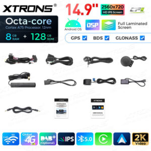 QLBH44THEVL 14,9 Zoll Octa Core 8 + 128 GB Global 4G LTE Android Autoradio Multimedia Player mit vollständig laminiertem 2K IPS-Bildschirm für BMW 30 F30 F31 F34 F35 / 4 Serie F32 F33 F36 NBT EVO – Bild 12