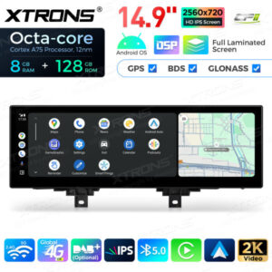 Android Autoradio XtronsQLBH44THNBL 14,9 Zoll Octa Core 8 + 128 GB Global 4G LTE  Multimedia  Bildschirm für BMW 3er F30 F31 F34 / 4 Serie F32 F33 F36 M3/F80 M4/F82 NBT – Bild 9