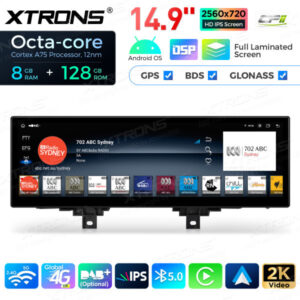 Android Autoradio XtronsQLBH44THNBL 14,9 Zoll Octa Core 8 + 128 GB Global 4G LTE  Multimedia  Bildschirm für BMW 3er F30 F31 F34 / 4 Serie F32 F33 F36 M3/F80 M4/F82 NBT – Bild 10