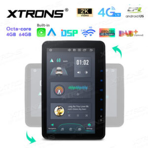 TX122L 10,1 Zoll drehbares QLED-Display Doppel-DIN-Android-Autoradio Octa-Core-Prozessor 4 GB RAM und 64 GB ROM – Bild 4