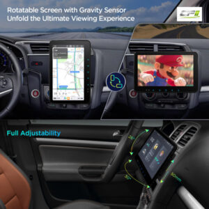 Alternative view of TX122L 10,1 Zoll drehbares QLED-Display Doppel-DIN-Android-Autoradio Octa-Core-Prozessor 4 GB RAM und 64 GB ROM