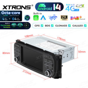 Android Autoradio Xtrons PX54WRJLGS 5-Zoll-Navigations-Multimedia für Chryslert / Jeep / Dodge – Bild 11