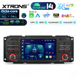 Android Autoradio Xtrons PX54WRJLGS 5-Zoll-Navigations-Multimedia für Chryslert / Jeep / Dodge – Bild 4