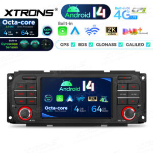 Android Autoradio Xtrons PX54WRJLGS 5-Zoll-Navigations-Multimedia für Chryslert / Jeep / Dodge – Bild 3