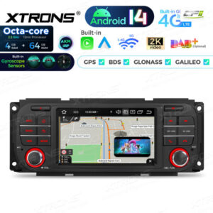 Android Autoradio Xtrons PX54WRJLGS 5-Zoll-Navigations-Multimedia für Chryslert / Jeep / Dodge
