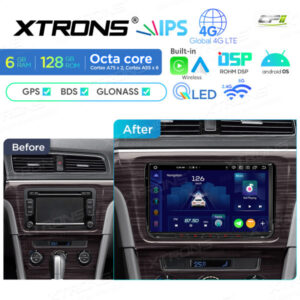 IXA94MTVL 9-Zoll-QLED-Display Android-Autoradio-Multimedia-Player Octa-Core-Prozessor 6 GB RAM und 128 GB ROM Individuelle Passform für VW, Skoda und SEAT – Bild 3