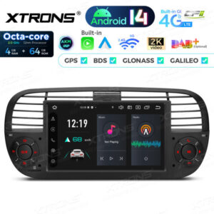PX7450FBL 7 Zoll Octa Core 4 + 64 GB Global 4G LTE Android 14 Autoradio Multimedia Player Custom Fit für Fiat – Bild 5