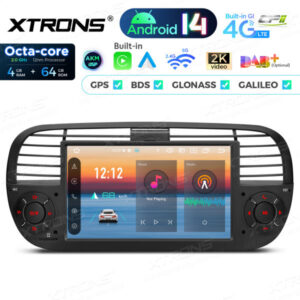 PX7450FBL 7 Zoll Octa Core 4 + 64 GB Global 4G LTE Android 14 Autoradio Multimedia Player Custom Fit für Fiat – Bild 6