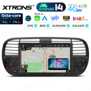 PX7450FBL 7 Zoll Octa Core 4 + 64 GB Global 4G LTE Android 14 Autoradio Multimedia Player Custom Fit für Fiat – Bild 12