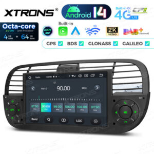 PX7450FBL 7 Zoll Octa Core 4 + 64 GB Global 4G LTE Android 14 Autoradio Multimedia Player Custom Fit für Fiat – Bild 13