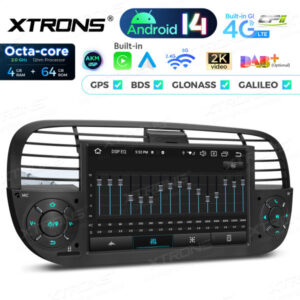 PX7450FBL 7 Zoll Octa Core 4 + 64 GB Global 4G LTE Android 14 Autoradio Multimedia Player Custom Fit für Fiat – Bild 14