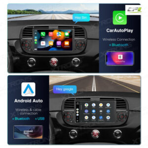 Alternative view of PX7450FBL 7 Zoll Octa Core 4 + 64 GB Global 4G LTE Android 14 Autoradio Multimedia Player Custom Fit für Fiat