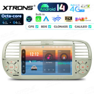 PX7450FCL 7 Zoll Octa Core 4 + 64 GB Global 4G LTE Android 14 Autoradio Multimedia Player Custom Fit für Fiat – Bild 6