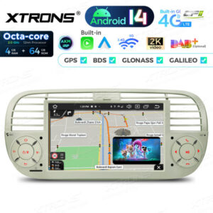 PX7450FCL 7 Zoll Octa Core 4 + 64 GB Global 4G LTE Android 14 Autoradio Multimedia Player Custom Fit für Fiat – Bild 13