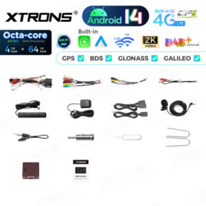 PX7450FCL 7 Zoll Octa Core 4 + 64 GB Global 4G LTE Android 14 Autoradio Multimedia Player Custom Fit für Fiat – Bild 17