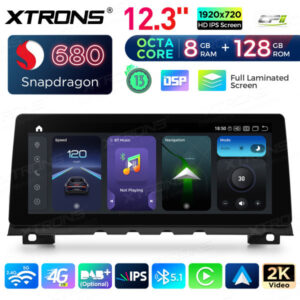 QGB23CIB12SV 12,3 '' für BMW 7er F01 F02 (2009-2012) Original CIC System Octa Core 8 + 128 Autoradio 4G Eingebaut in CP AA mit Android 13 Full Laminated Screen – Bild 3