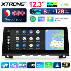 QGB23CIB12SV 12,3 '' für BMW 7er F01 F02 (2009-2012) Original CIC System Octa Core 8 + 128 Autoradio 4G Eingebaut in CP AA mit Android 13 Full Laminated Screen – Bild 7