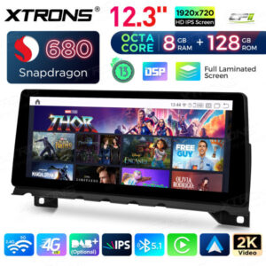 QGB23CIB12SV 12,3 '' für BMW 7er F01 F02 (2009-2012) Original CIC System Octa Core 8 + 128 Autoradio 4G Eingebaut in CP AA mit Android 13 Full Laminated Screen – Bild 9