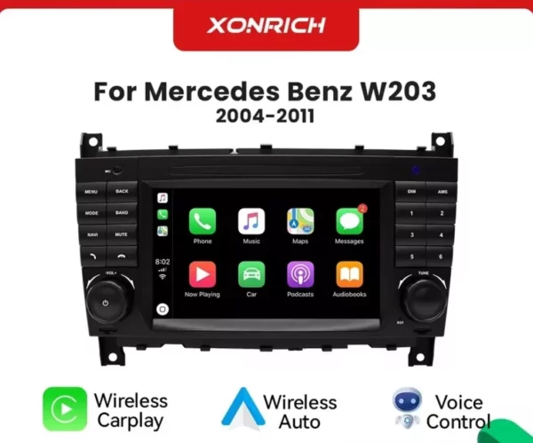 Android Autoradio Xonrich AC8227L Mercedes W209,W203,W463 2GB+16GB