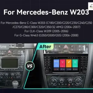 Android Autoradio Xonrich AC8227L Mercedes W209,W203,W463 2GB+16GB – Bild 12