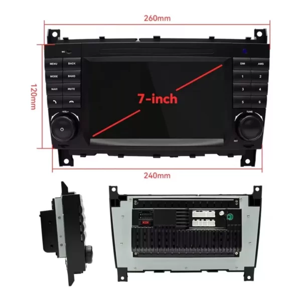 Android Autoradio Xonrich AC8227L Mercedes W209,W203,W463 2GB+16GB – Bild 4