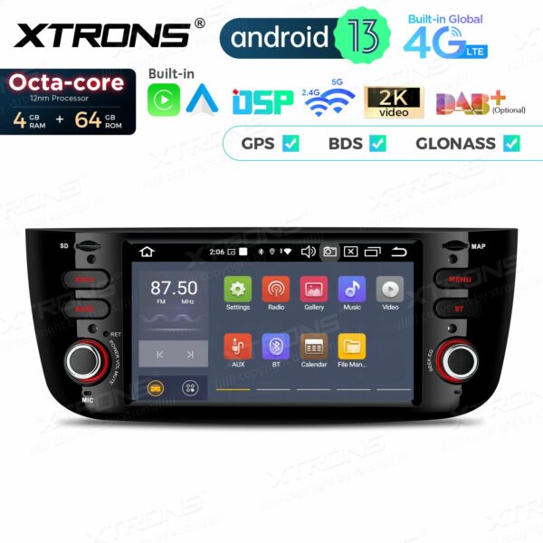 PX64GPFL 6,2 Zoll Octa Core 4 + 64 GB Global 4G LTE Android Autoradio Multimedia Player Custom Fit für Fiat – Bild 5