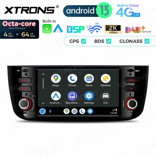 PX64GPFL 6,2 Zoll Octa Core 4 + 64 GB Global 4G LTE Android Autoradio Multimedia Player Custom Fit für Fiat – Bild 8