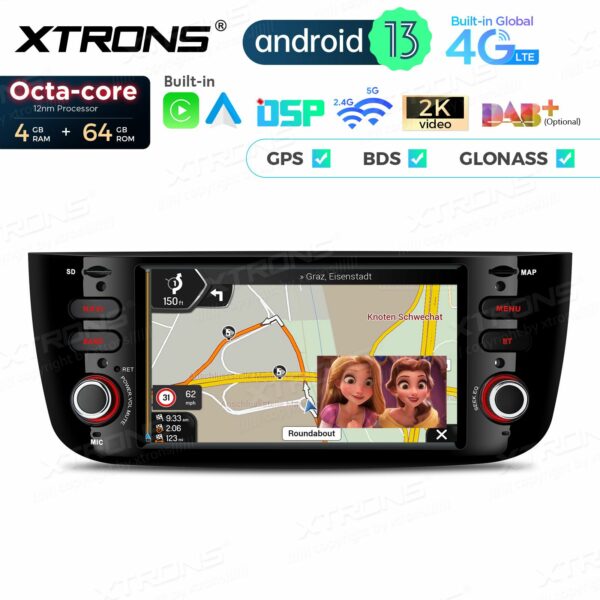 PX64GPFL 6,2 Zoll Octa Core 4 + 64 GB Global 4G LTE Android Autoradio Multimedia Player Custom Fit für Fiat – Bild 9