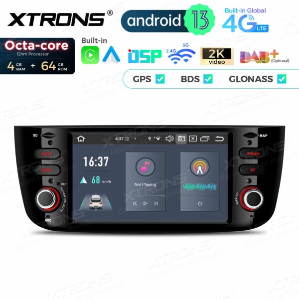 PX64GPFL 6,2 Zoll Octa Core 4 + 64 GB Global 4G LTE Android Autoradio Multimedia Player Custom Fit für Fiat