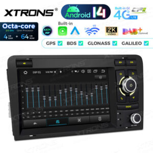 PX74A3AL 7-Zoll-Autoradio-Navigationssystem mit Android 14 Autoradio mit integriertem CarPlay und Android Auto und DSP Custom Fit für Audi – Bild 12