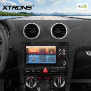 Alternative view of PX74A3AL 7-Zoll-Autoradio-Navigationssystem mit Android 14 Autoradio mit integriertem CarPlay und Android Auto und DSP Custom Fit für Audi
