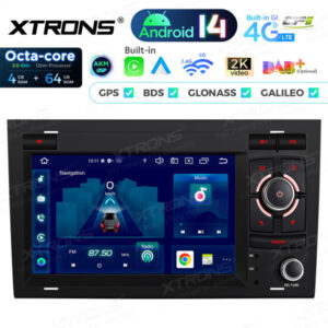 PX74A4AL 7-Zoll-Android-14-Autoradio-Navigationssystem mit integriertem CarPlay und Android Auto und DSP Custom Fit für Audi und SEAT Abverkauf – Bild 8