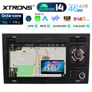 PX74A4AL 7-Zoll-Android-14-Autoradio-Navigationssystem mit integriertem CarPlay und Android Auto und DSP Custom Fit für Audi und SEAT Abverkauf – Bild 12