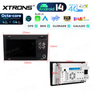 PX74A4AL 7-Zoll-Android-14-Autoradio-Navigationssystem mit integriertem CarPlay und Android Auto und DSP Custom Fit für Audi und SEAT Abverkauf – Bild 16