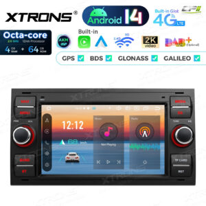 PX72QSFBL 7 Zoll Octa Core 4 + 64 GB Global 4G LTE Android Autoradio Multimedia Player Custom Fit für Ford – Bild 5